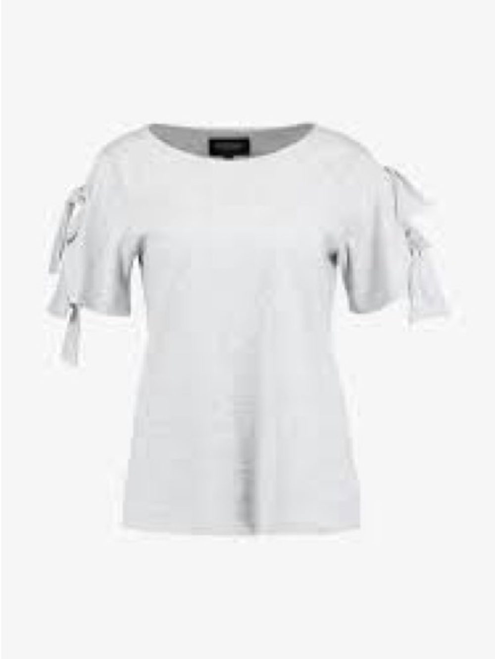 TWO Banana Republic short-sleeve t-shirt featuring side-tie details on sleeves
